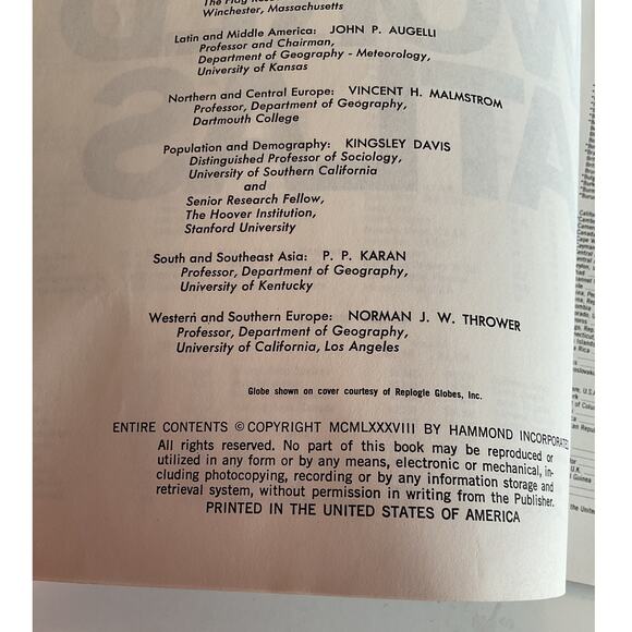 1988 Newsweek The Hammond World Atlas Softcover Bundle of 2 - Picture 4 of 7